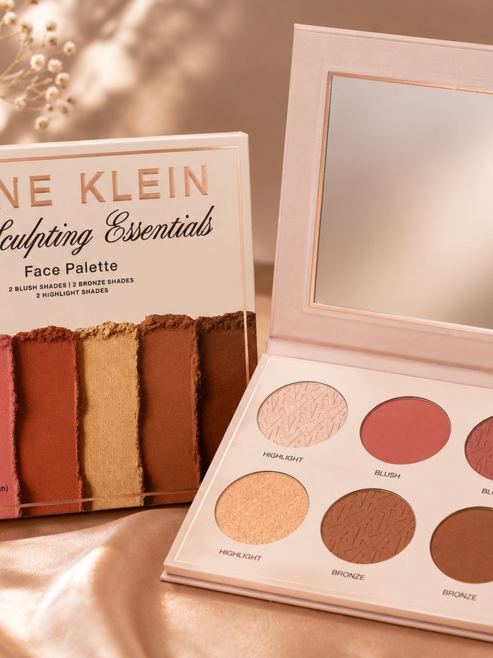 Anne Klein Face Palette - Pink Blush & Bronze Highlights